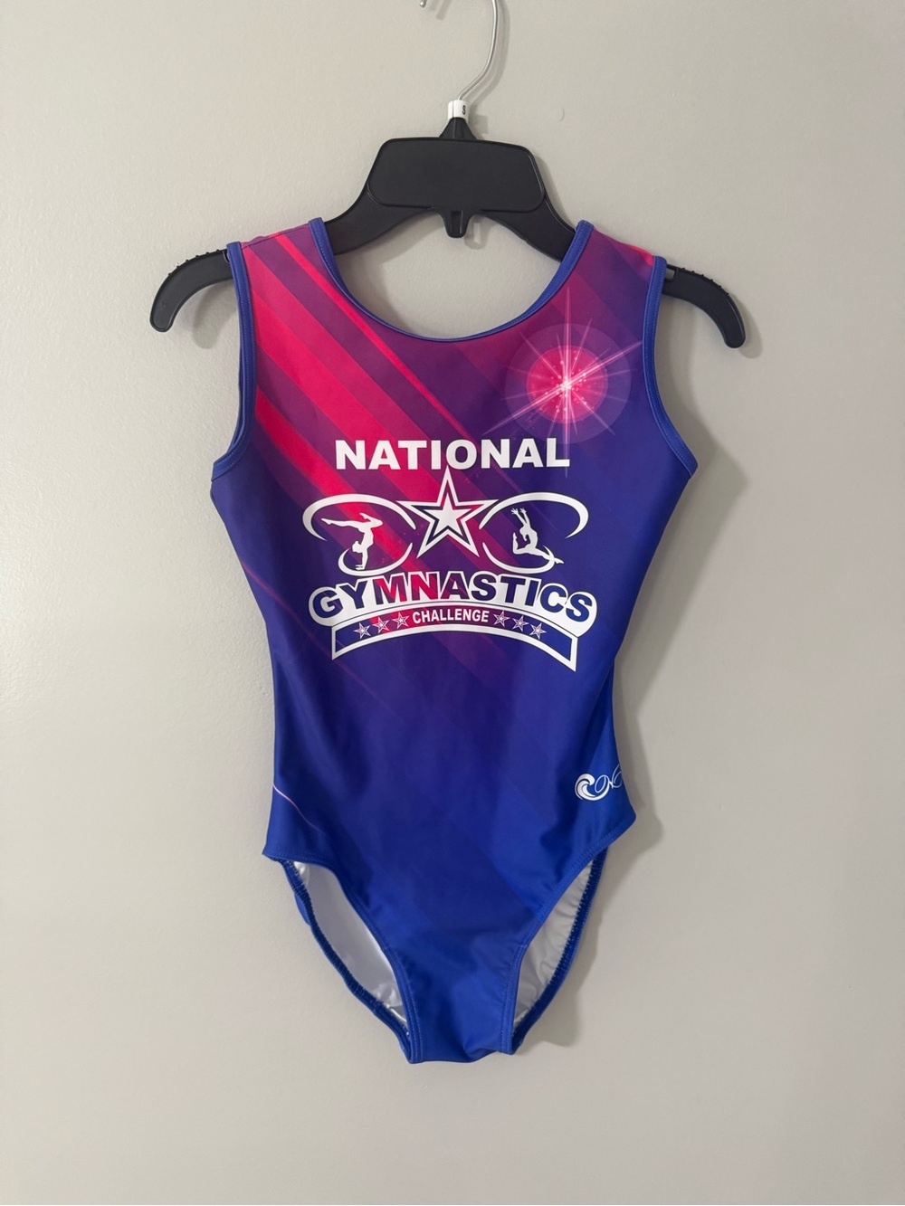 National Gymnastics Challenge Blue-Pink Leotard - AS
